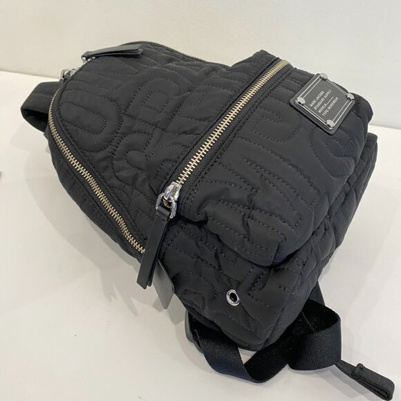 MARC JACOBS SMALL QUILTED LOGO NYLON BACKPACK 4S4HBP002H02